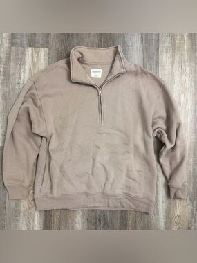 Abercrombie & Fitch Women’s Soft A&F Max Essentials Half-Zip Pullover-size Large
